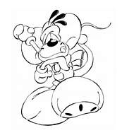 coloriage diddl lancant une boule de noel